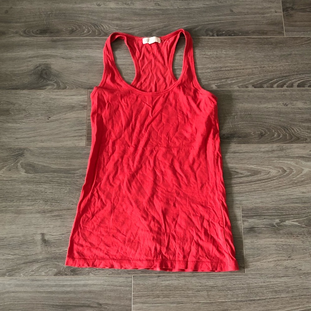 Women's Forever 21 Red Racerback Tank Top Small